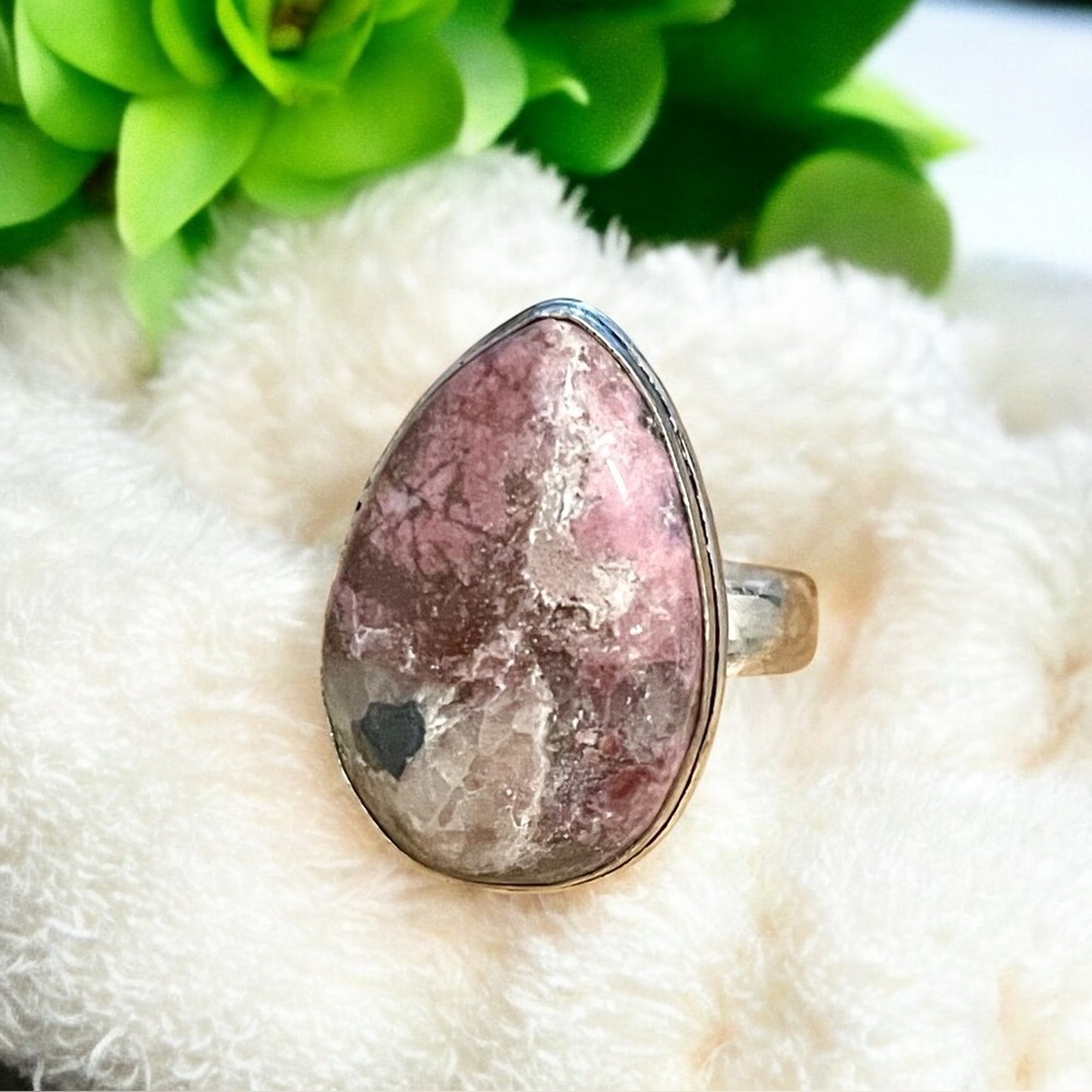 Pink Cobalt Calcite Ring Size 10.5